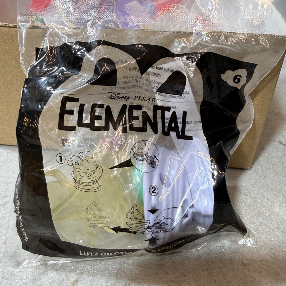 McDonalds Elemental Toy Unisex OS Yellow New Lutz on Cyclone Stadium #6 2023